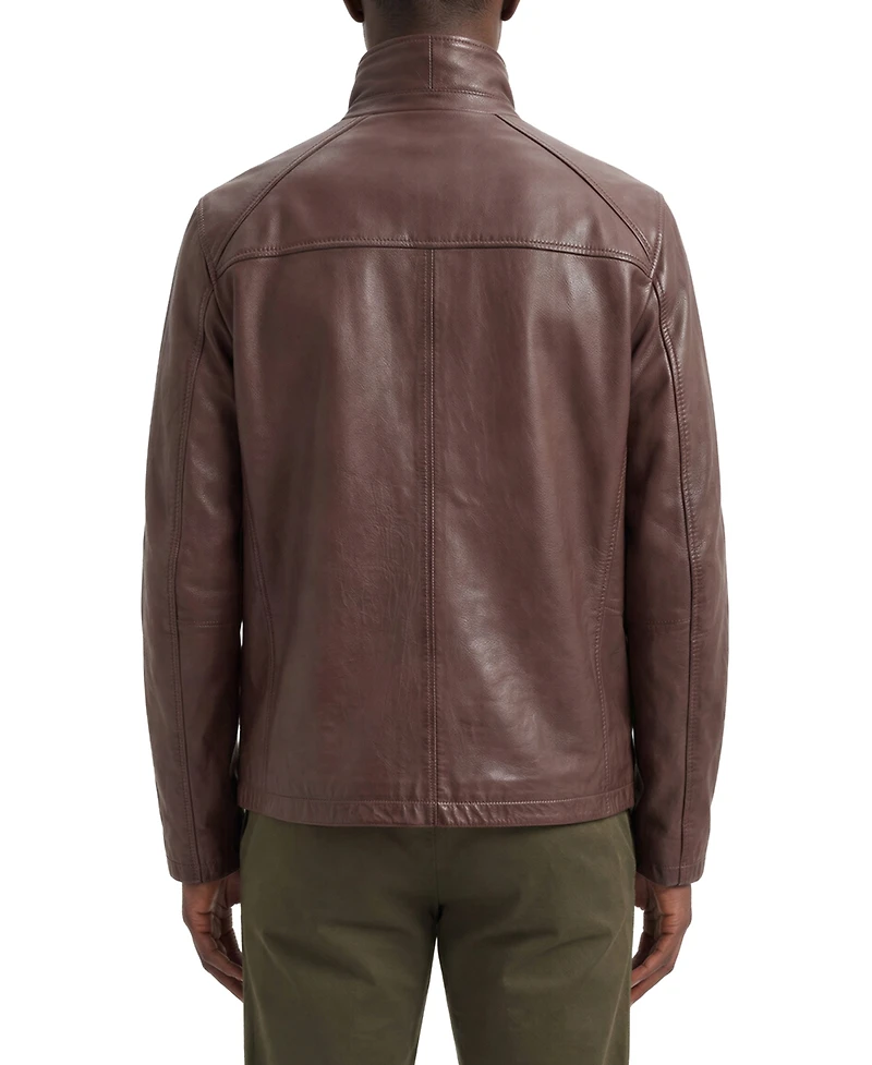 Bagatelle Men's Leather Stable Regular-Fit Jacket