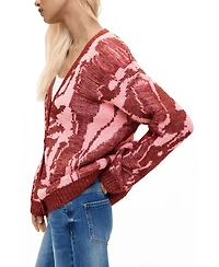 Desigual Women's Chunky-Knit Long-Sleeve Cardigan