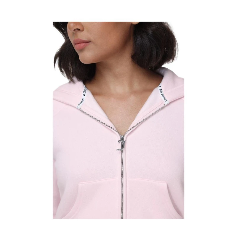 Juicy Couture Women's Cropped Bubble Fleece Hoodie