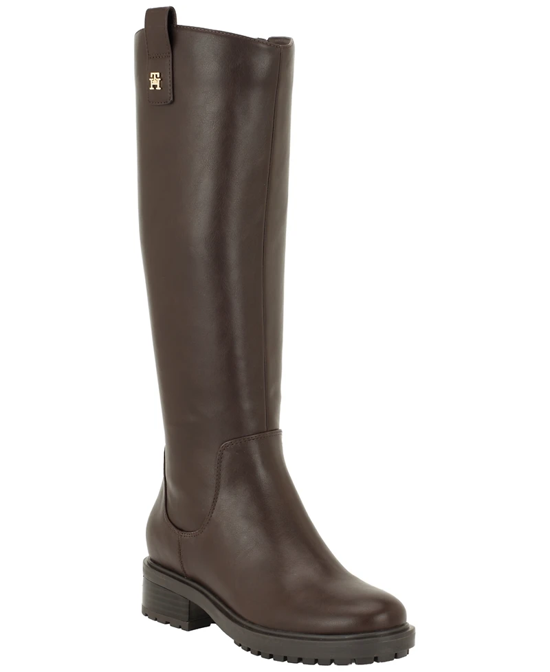 Tommy Hilfiger Women's Ashere Lug Sole Riding Boots