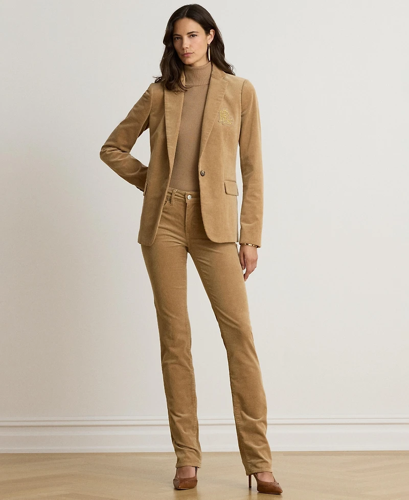 Lauren Ralph Lauren Women's Corduroy Single-Button Blazer