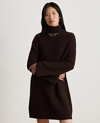 Lauren Ralph Women's Areena Wool-Cashmere Turtleneck Cocoon Sweater Dress