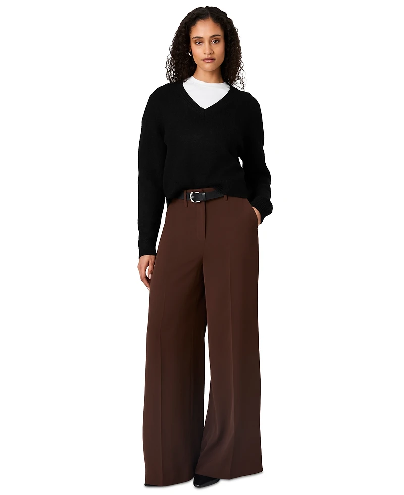 French Connection Women's Suzie Oversized V-Neck Pullover