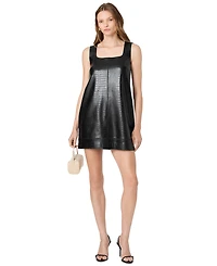 French Connection Women's Madeline Faux Leather Mini Dress