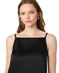 French Connection Women's York Satin A-Line Square Neck Mini Dress