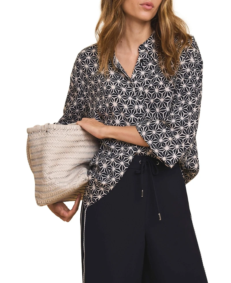 Mint Velvet Women's Geometric Print Resort Shirt