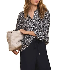 Mint Velvet Women's Geometric Print Resort Shirt