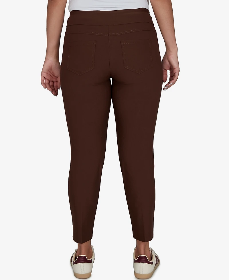 Ruby Rd. Petite Alt Silky Ankle Pull-On Pants