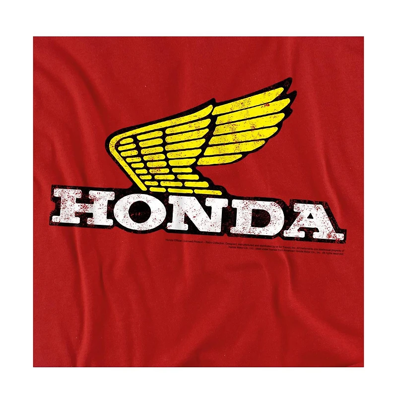 Honda Men's Yellow Wing Logo T-Shirt