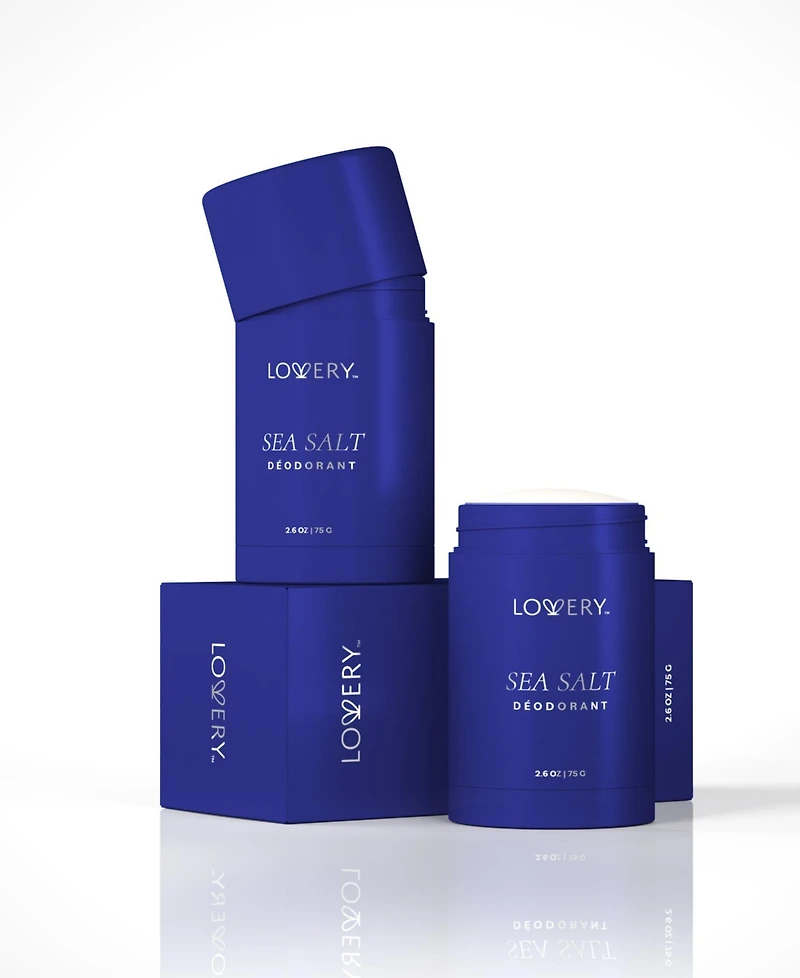 Lovery Sea Salt Aluminum Free Deodorant Stick, 2.6oz
