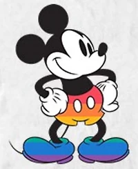 Design By Humans Men's Mickey Proud Pose Short-Sleeve T-Shirt