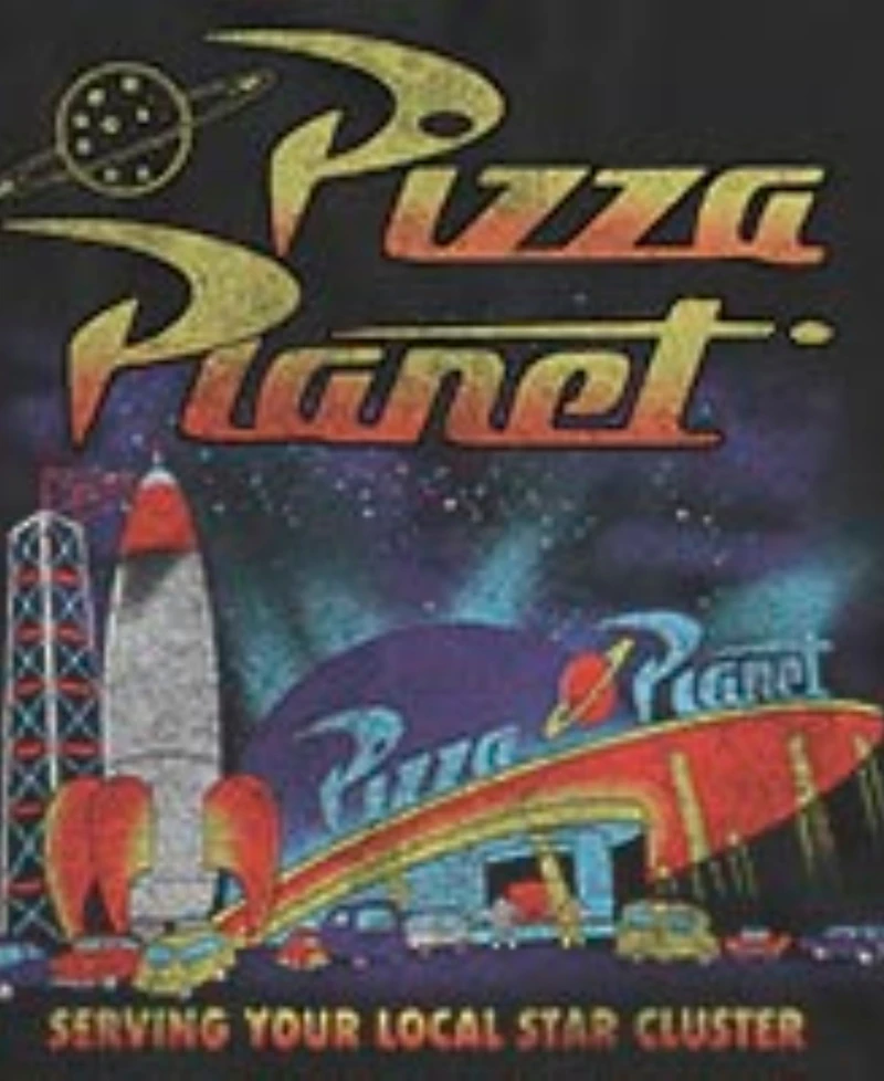 Fifth Sun Men's Pizza Planet Retro Space Delivery Graphic Tank Top