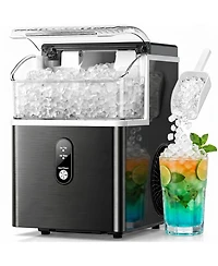 Cowsar Countertop Nugget Ice Maker 35 Lbs Per Day Self Cleaning