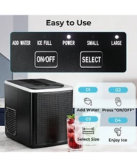 Cowsar Countertop Ice Maker 27 Lbs Per Day Self Cleaning