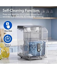 Cowsar Nugget Ice Maker 35 Lbs Per Day Self Cleaning