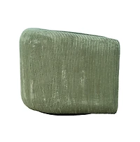 Jofran Biggs Modern Corduroy Upholstered Curved Barrel Swivel Accent Chair
