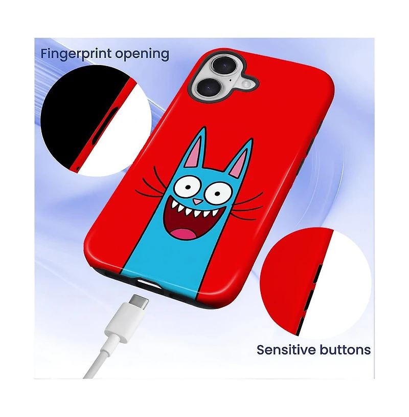 Lisen 2-Layer Phone Case Compatible with Apple iPhone 16