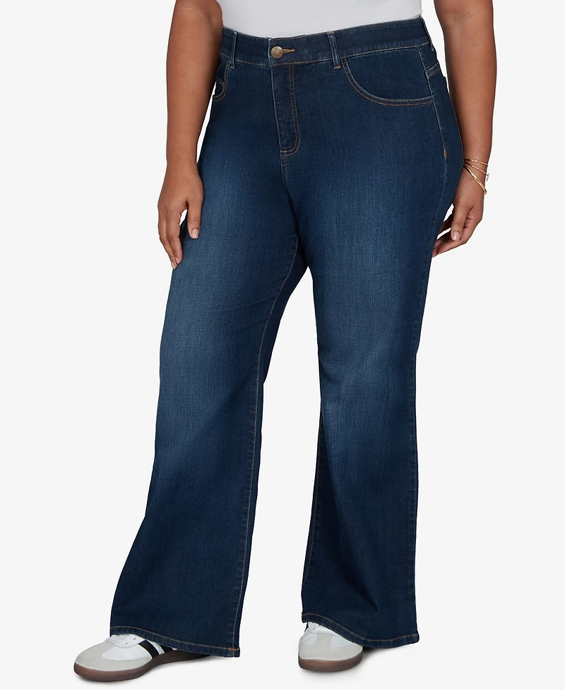 Ruby Rd. Plus Flare Mid-Rise Jeans