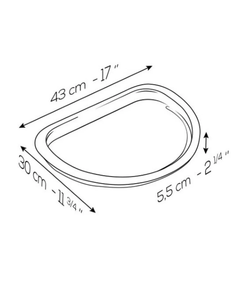 Peugeot Grill to Table Half-Moon Ceramic Plancha, 17"