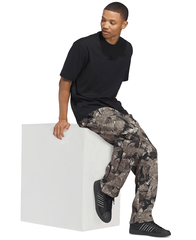 adidas Men's Rock Camo Fleece Open Hem Pants