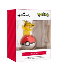 Hallmark Christmas Ornament Pokemon Pikachu on Poke Ball