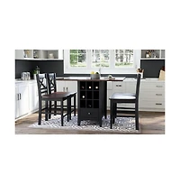 Jofran Asbury Park Solid Acacia Farmhouse X Back Stool (Set of 2