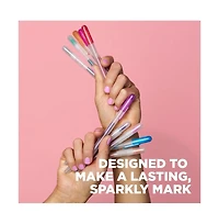 Sakura Gelly Roll Retractable Sparkle Set: 3 Stardust, 3 Metallic, 2 Blue & 2 Black