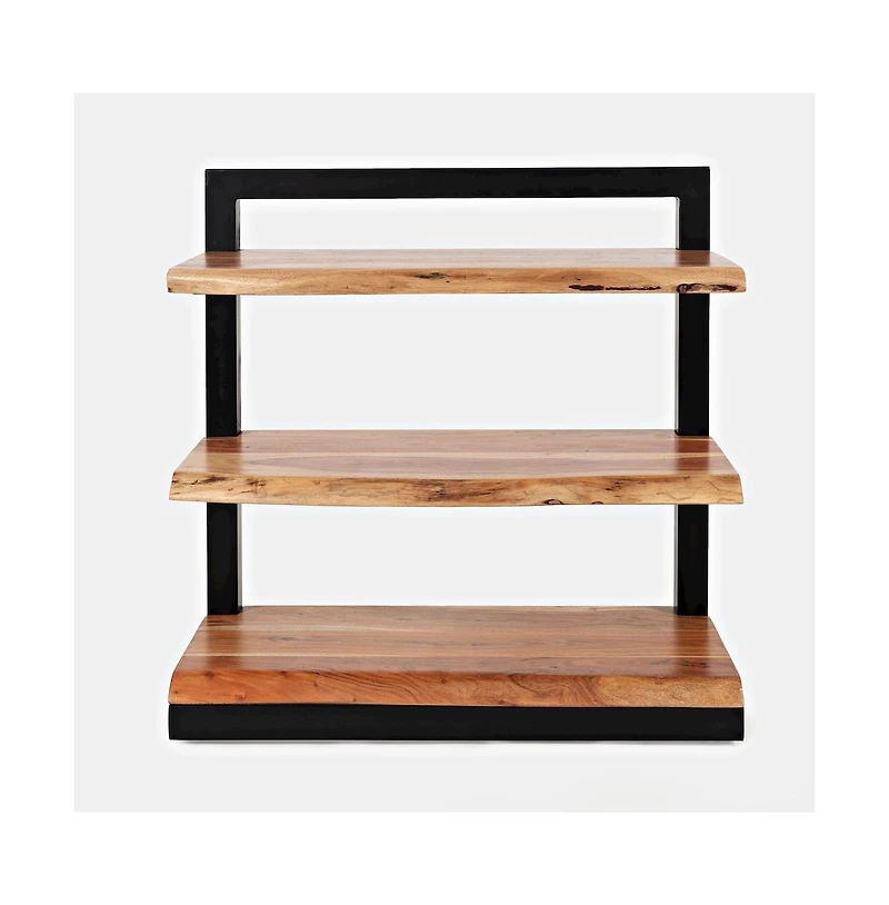 Jofran Nature's Edge Solid Acacia 3 Shelf Bookcase
