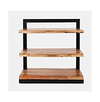 Jofran Nature's Edge Solid Acacia 3 Shelf Bookcase