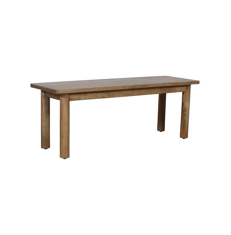 Jofran Bodhi 50" Rustic Solid Wood Dining Bench