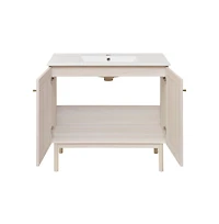Swiss MadisonClasse 36" Freestanding Bathroom Vanity in White Oak with Sink Top