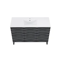 Swiss Madison Cascade 48" Bathroom Vanity in Black