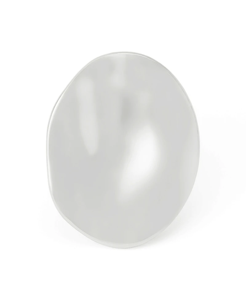 Robert Lee Morris Soho Silver Sculpted Oval Cocktail Ring