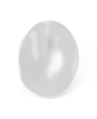 Robert Lee Morris Soho Silver Sculpted Oval Cocktail Ring