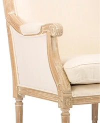 Ashtin Linen Traditional French Loveseat
