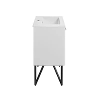 Swiss Madison Annecy 24"; Freestanding Bathroom Vanity in White with Sink Top