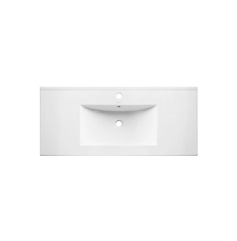 Pierre 36 Single, Metal Frame, Open Shelf, Bathroom Vanity