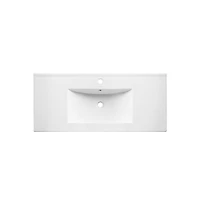 Pierre 36 Single, Metal Frame, Open Shelf, Bathroom Vanity