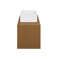 Swiss MadisonConcorde 24'' Wall-Hung Vanity In Brown Oak