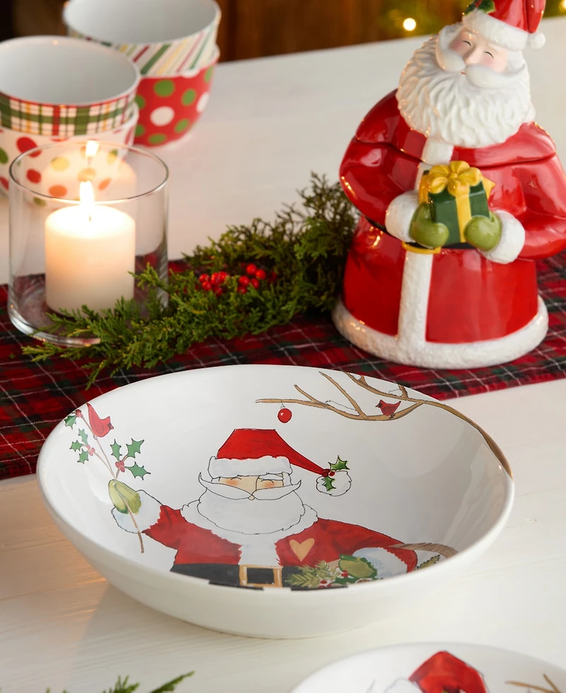 Certified International Santa Delight 13" Serving Bowl