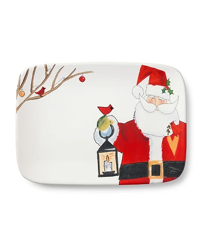 Certified International Santa Delight 14" Rectangular Platter