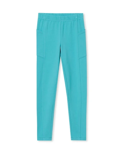 Lands' End Girls Plus Tough Cotton Ankle Legging with Pockets