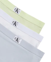 Calvin Klein Girls' 6-16 Seven Cotton Span Monologo Underwear, 3-Pack