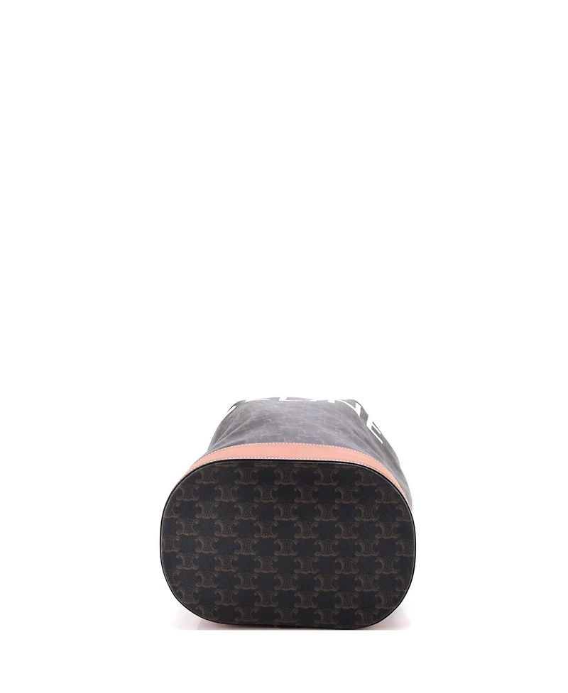 Pre-Owned Celine Medium Sailor Bag Triomphe Coated Canvas