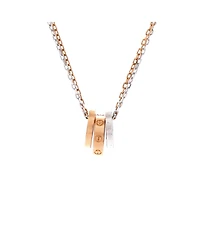 Pre-Owned Cartier Love 3 Ring Pendant Necklace