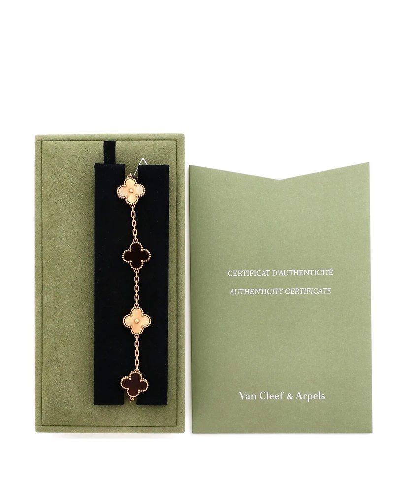 Pre-Owned Van Cleef and Arpels Vintage Alhambra 5 Motifs Bracelet
