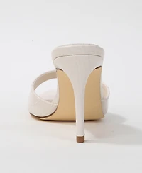 Berness Jessa Croc Embossed Stiletto Slide Sandals