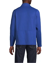 Lands' End Women's School Uniform Unisex Grid Tech Snapneck Pullover Shirt