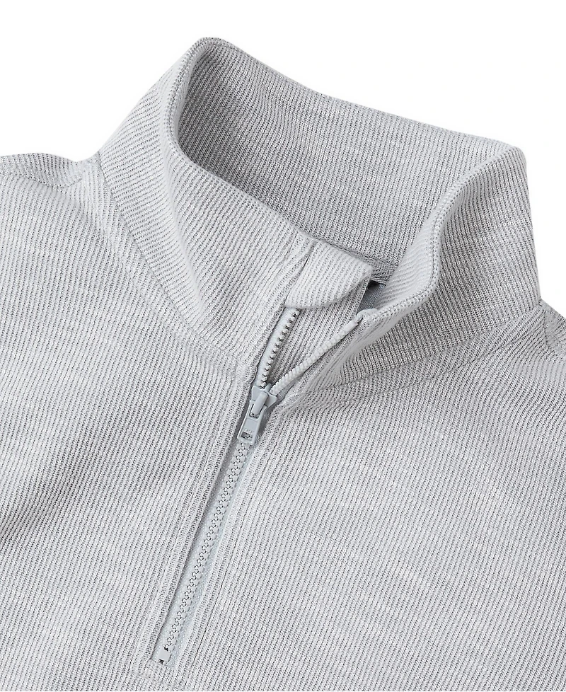 Lands' End Boys Quarter Zip Slub Sweater