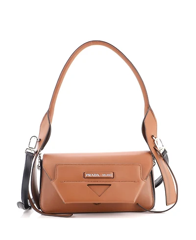 Pre-Owned Prada Medium Manuelle Shoulder Bag City Calf
